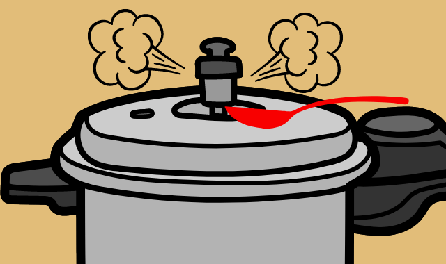 quick release method pressure cooker graphic